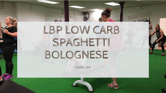 LBP Low Carb Spaghetti Bolognese
